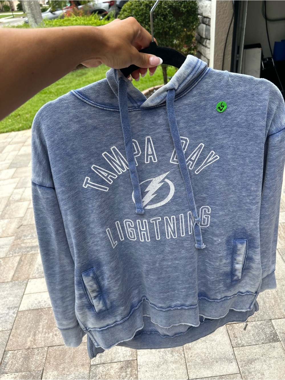 Tampa Bay Lightning Heather Blue Pullover Hoodie